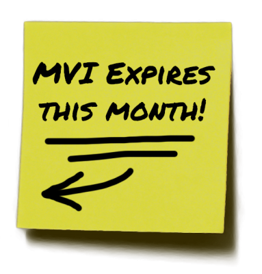 MVI Expires This Month!